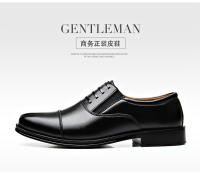 Zapatos Formales De Cuero Para Hombre Slip on Vestimenta Casuál Boda Lujosa Caminar Oficina Talla Grande Zapatos Para Hombre - details 35