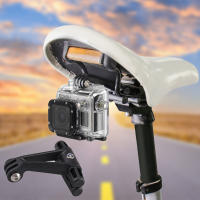 Soporte De Luz Trasera Para Sillín De Bicicleta 1/2Pcs Montaje En Barra De Sillín Antideslizante Para Garmin Varia Radar/Cámara De Acción Negro Aluminio ABS - details 3