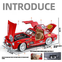 Modelo De Coche Clásico 300SL 1:24 En Aleación Con Sonido Y Luz Regalo Para Niños Decoración De Vehículos Juguete Diecast De 35# - details 2