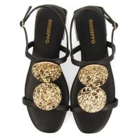 Sandalias planas de Mujer GIOSEPPO 72364 NEGRO SANDALIA NEGRA-ORO 35949 25V - details 1