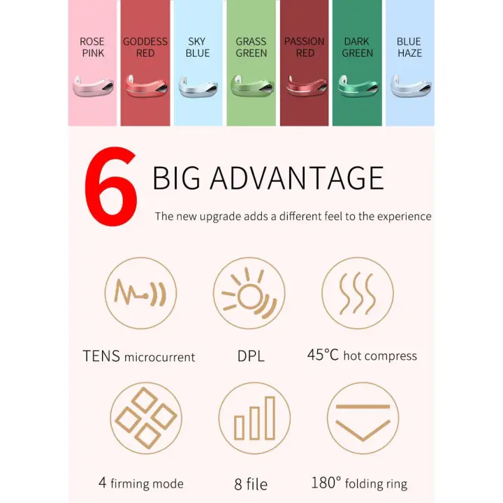 Dispositivo de estiramiento Facial en V, cinturón de estiramiento de línea en V, De Luz therapy LED with fotones Rojos y azules, masajeador Facial EMS, Máquina adelgaza para el cuidado Facial,mejor la elasticidad de la piel,Envío rápido - 1