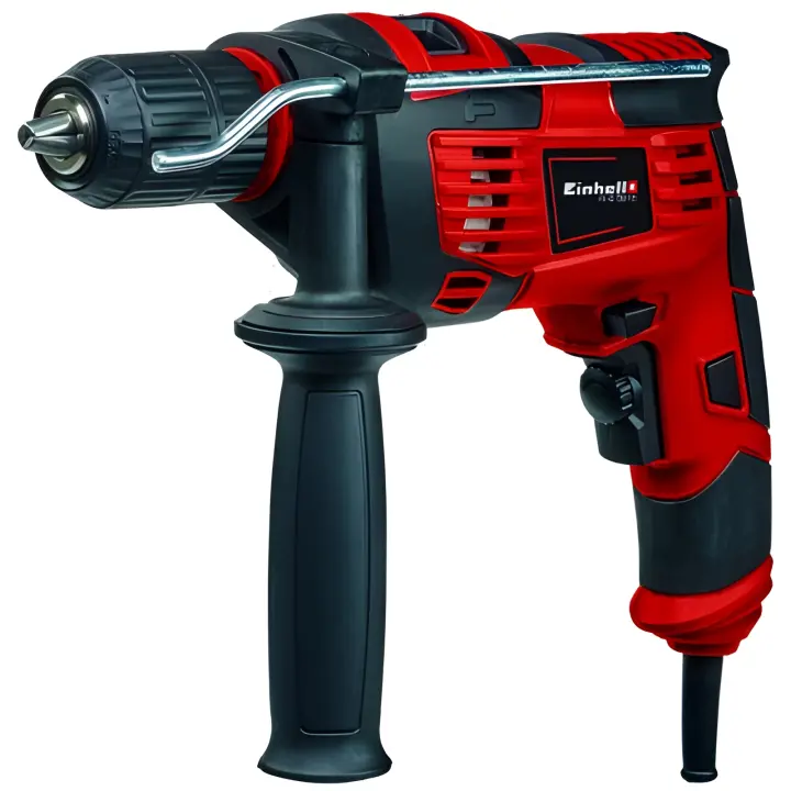 Taladro Percutor Einhell TC-ID 720/1 E - Perforación/taladrado Percusión - Portabrocas Liberación Rápida 13 Mm - Electrónica Velocidad - Rotación Derecha E Izquierda - Empuñadura Adicional - 1