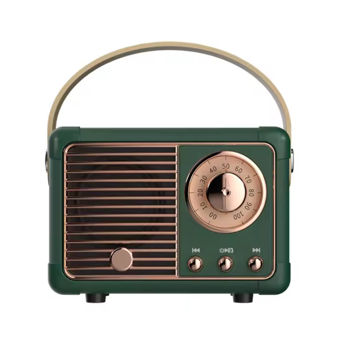 Altavoz Portátil con Bluetooth, Subwoofer de graves inalámbrico para Exterior, Estéreo para Coche, Mini Caja de Música Retro Para Ios/Android - 1
