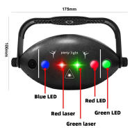Nuevas Luces De Escenario RGB LED 2024 Rotativas Disco DJ Bola Estroboscópicas Control Remoto Y Sonido Regalo De Navidad Para Fiesta Club Carro - details 8