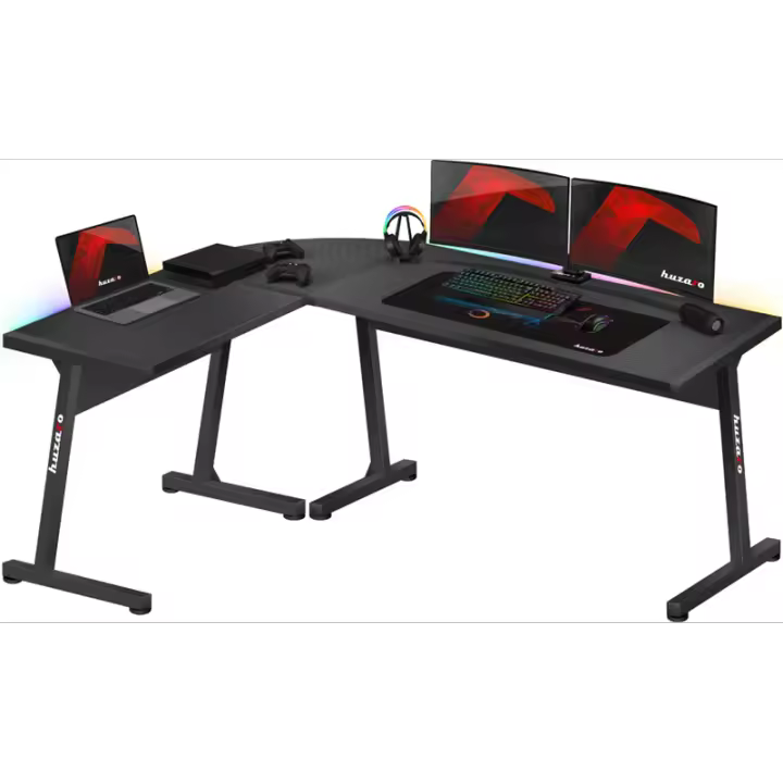 Huzaro Escritorio Gaming Hero 6.0 Negro Rgb - 1