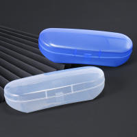 Estuche De Gafas De Color Sólido Plástico Para Miopía Y Solares Caja De Almacenamiento Transparente Unisex Estilo Simple - details 0