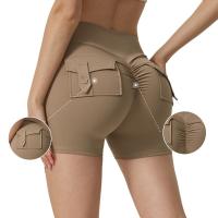 Pantalones cortos de yoga Mujer con cinturón alto y efecto push-up - details 0
