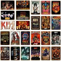 Cartel De Rock Metal Vintage Kiss Band Placa De Metal Decoración Para Hogar Y Bares Estilo Clásico Pintura En Placa Decoración Para Clubes YJ220 - details 0