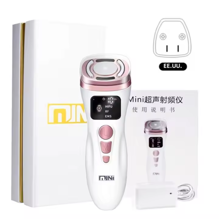 Mini Máquina De Radiofrecuencia HIFU Ultrasonido EMS Corriente Micro Facial Belleza Instrumento De Cuidado De La Piel Rejuvenecimiento Antiarrugas - 1