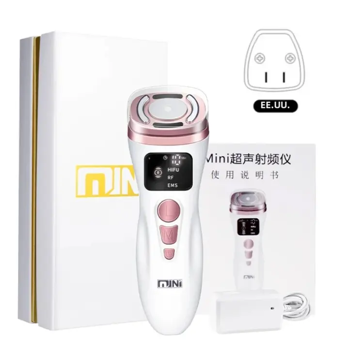 Mini Máquina De Radiofrecuencia HIFU Ultrasonido EMS Corriente Micro Facial Belleza Instrumento De Cuidado De La Piel Rejuvenecimiento Antiarrugas - 1