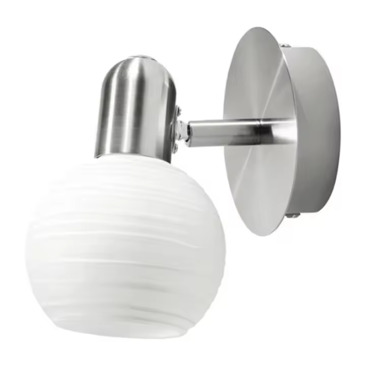 Lámpara Spot E14 Cristal Cromo satinado Metal IP20 AUREL  RABALUX - 1