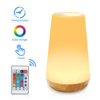 Lámpara De Noche Recargable USB Con Control Remoto RGB Y Toque Para Dormitorio 13 Colores Iluminación Portátil Ajustable Para Habitación - details 0
