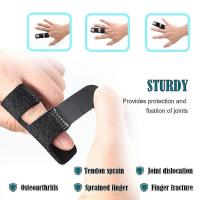 4 Pack Trigger Finger Splints Finger Brace Finger Nudillo Inmovilización Protector de dedo roto Se adapta al dedo índice Dedo medio Dedo anular - details 0