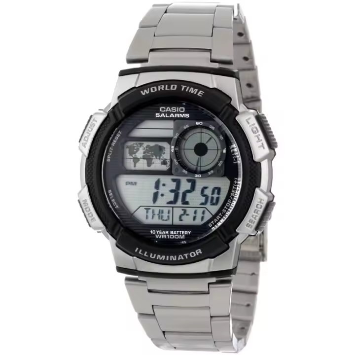 Casio Ae-1000wd-1av Collection Reloj Para Para Hombre Color Plateado - 1