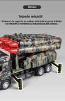 Modelo De Lanzador De misilesRocket De 1/32 Para Coche Juguete Cuerpo De Metal Puertas De Goma Abiertas Vehículos Militares De Aleación Regalos Para Niños - details 10