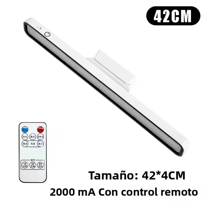 Lámpara De Escritorio LED Recargable Con Imán Y Control Remoto Luz Nocturna Dimmer Continuo Para Dormitorio Armario - 1