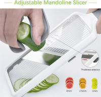 LMETJMA Slicercito Manual Multifuncional Con Cuchilla De Acero Inoxidable Ajustable Cortador De Verduras Y Queso JT237 - details 2