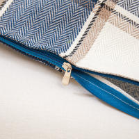 Funda De Cojín Cuadrada De Algodón Lino Estampada Doble Cara Estilo Escocés Pastoral Para Sofá Coche Decoración Del Hogar 45x45cm - details 16