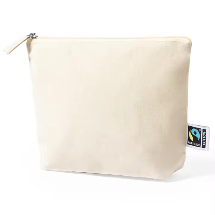 Neceseres para Regalar, Bolsa con cremallera de algodón para pintar o personalizar. 23 x 17 x 6 cm. Bolsas Neceser de Viaje (Beig; 5,10,15,20,25,50) - 1