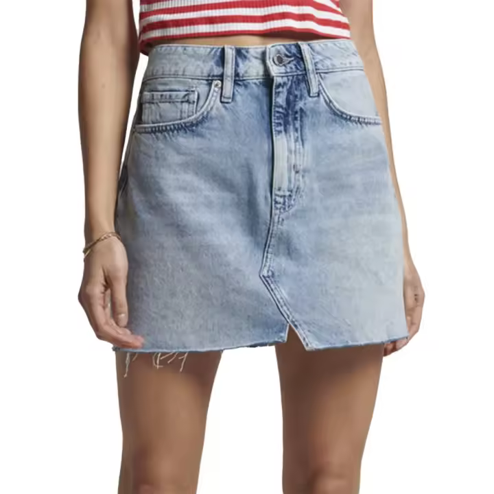 Superdry Falda Vintage Denim Mini Azul - 1
