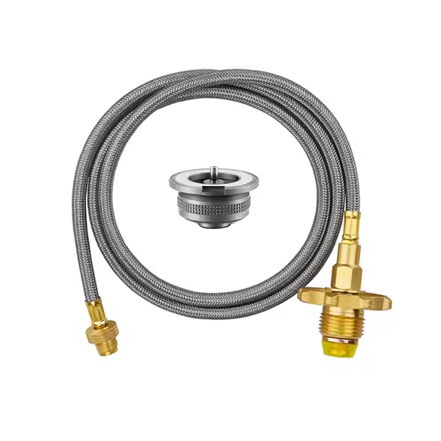 Adaptador De Gas Butano Para Estufa De Camping Conector De Hula Para Cocina Al Aire Libre Accesorio De Equipo De Camping Material De Aluminio - 1