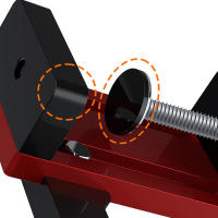 Juego De Herramientas Para Montaje De Puertas De Armario Con Soporte Y Abrazadera Cuerpo De Aleación De Aluminio Para Instalación De Armarios Con Marco O Frameless - details 4