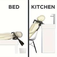 Basin Inflatable Portátil Para Baño De Ancianos Con Soporte De Cuello Plegable Y Ventosas Comodidad Y Seguridad En El Baño - details 2
