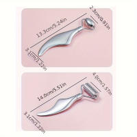 Herramienta De Masaje Facial Gua Sha Y Rodillo De Rostro De Acero Inoxidable 2-en-1 Para Cuidado Diario De La Piel Del Cuerpo Rostro Y Cuello - details 5