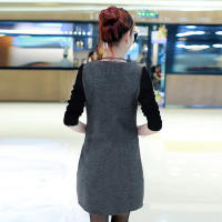 Vestido De Mujer Diario Con Mangas Largas Y Bolsillos Diseño Creativo A-Line Velocidad Con Bolsillo Sweatshirt De Terciopelo - details 12