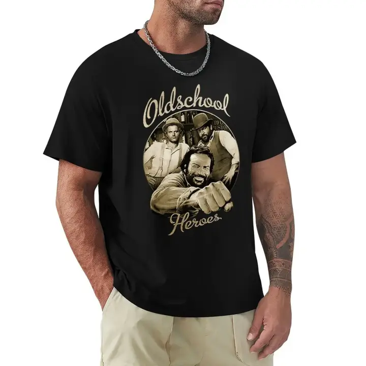 Camiseta De Manga Corta Para Hombre Estilo Casual Con Estampado Gráfico Bud Spencer Ropa De Calle Transpirable Ligera Secado Rápido Protección Solar Sostenible Sin Capucha O-Neck Para Todas Las Estaciones - 1
