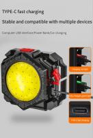 Linterna Frontal Portátil Recargable Por USB Tipo-C Luz De Emergencia Para Exterior Trabajo Nocturno Advertencia Roja - details 6