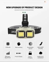 Linterna Frontal Recargable 1000 Lumen LED Para Camping Pesca Y Actividades Al Aire Libre Con Luz Blanca Y Roja Impermeable - details 2
