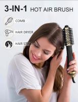 Cuchillo de pelo y voluminizador, Cuchillo de Aire Caliente de un solo paso para secar, Alisar y Dar volumen - details 0