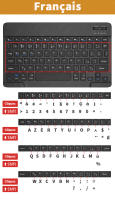 Teclado Inalámbrico Bluetooth Para Tableta Android iOS Windows Con Iluminación RGB Teclado Ratón Compatible Con iPad Y Teléfono - details 17