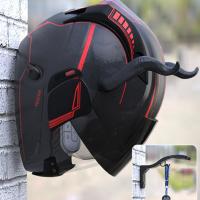 Gancho De Pared Para Casco De Motocicleta Soporte De Almacenamiento Montado En La Pared Estante De Exhibición Para Cascos Material De Nylon - details 11