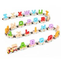 Juguete De Tren De Madera Montessori Para Niños Y niñasEducación Temprana Alfabeto Magnético Conjunto De Tren De Números Para Bebés Juegos De Matemáticas - details 0