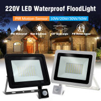 Proyector De Luz Exterior LED Con Sensor De Movimiento PIR IP66 220V Luz De Calle Autónoma SMD2835 Iluminación Exterior Blanco - details 0