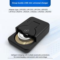 Cargador De Batería Recargable Mini Botón Smart Tipo-C LIR2032 LIR2450 4.2V Portátil Accesorio De Cargador De Batería - details 1