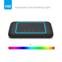 Teclado Retroiluminado Con Pantalla Táctil Air Mouse Y Touchpad LED Colorido Wireless Con Receptor USB Ajustable Brillo - details 8