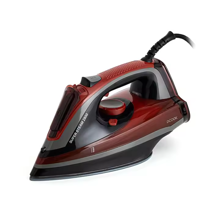 Plancha de Ropa con Vapor, Función Antiadherente, Ideal para Pequeños Electrodomésticos de Hogar - ¡Oferta Especial!  Plancha Vapor 2800w Rojo - 1