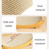 Juego De Juguete Para Gatos Muebles Multifuncional Con Tablero De Rasguño Desmontable Y Resistente Al Desgaste Incluye Cama De Descanso Material De Sisal Y Lino - details 5