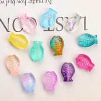 20pcs Bolas De Vidrio Bohemio Forma De Pez 14x10mm Para Creación De Joyas DIY Pendientes Pulsera Al Por Mayor Charms Irregular - details 4