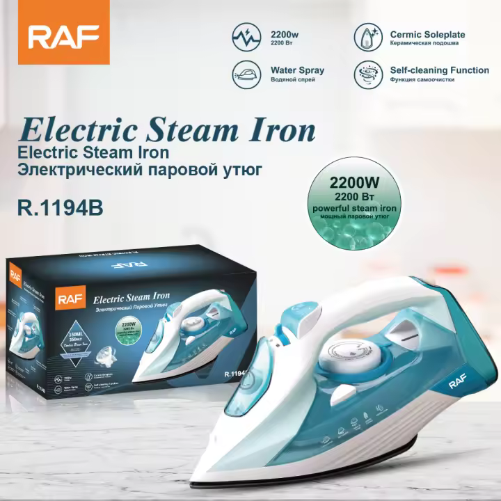 Plancha de vapor doméstica de alta potencia, estándar europeo y americano de la RAF, plancha de ropa portátil - 1