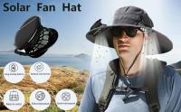 Ventilador al Aire Libre, sombrero solar transcurre, Carga USB, sombrero solar transperable, convenient para los helbres, Mujeres, pesca en Aire Libre, camping y así sucesionalmente. - details 0