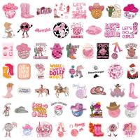 Pegatinas De Cowgirl Disco Rosa 10/30/50/110PCS Estilo Cartoon Graffiti Para Equipaje Laptop Guitarra Coche Bicicleta Scrapbooking - details 5