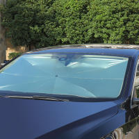 Parasol De Sol Para Ventanas Delanteras De Coche Universal Auto SUV Con Fibra De Vidrio 190T Visera Reflectora De Calor Plegable Tamaño Grande Pequeño - details 6