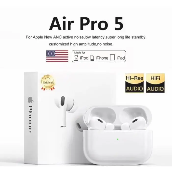 Pro 5 TWS Max auriculares inalámbricos Bluetooth auriculares deportivos para iPhone auriculares Android o Tablet - 1