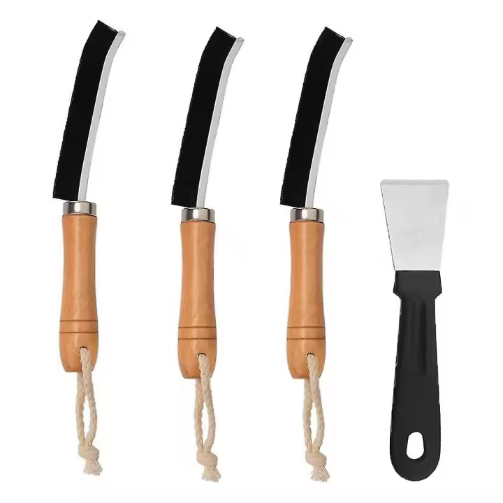 1 juego Cuchillo de Limpieza de Espacio para Grietas, Cerdas Duras para Limpieza de Espacios Pequeños, Cuchillo de Limpieza de Baño Delgado - 1