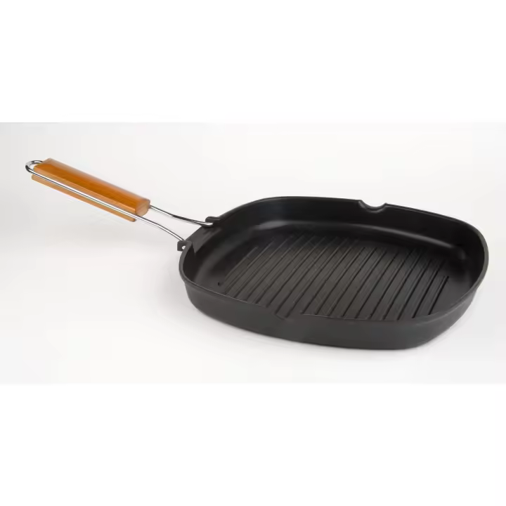 VIER Asador Cuadrado de Aluminio Fundido Antiadherente Full Induction 24*24 Cm - 1