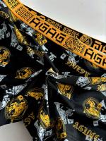Juego De 4 Boxers Para Hombre Sexy Y Retro Antibacteriano Transpirable Shorts De Pecho Planos Y Cómodos Talla L-4XL Colores Negro Y Oro - details 9